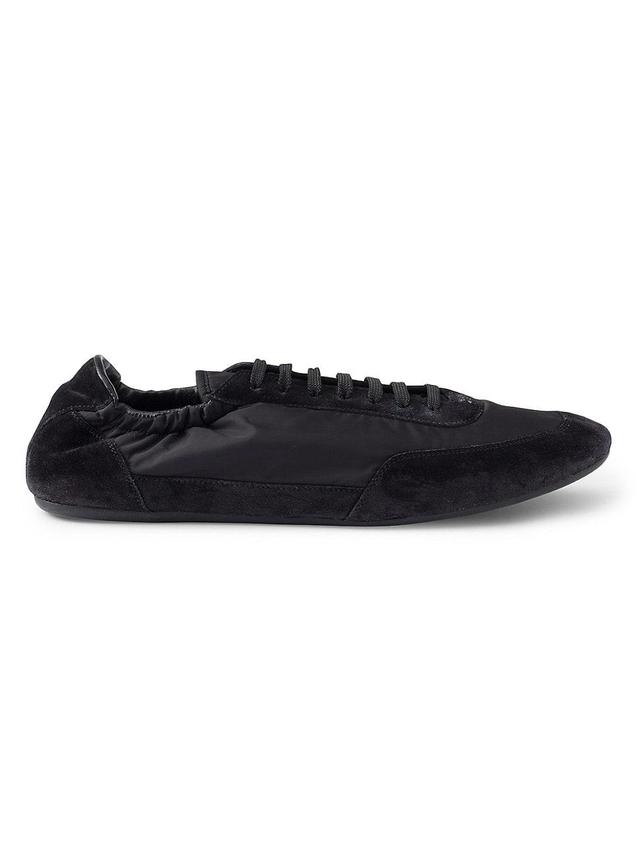 Mens Re-Nylon and Suede Elasticized Sneakers Product Image