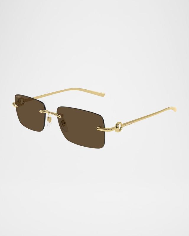 VERSACE 64mm Mirrored Oversize Pillow Sunglasses In Gold / Silver Product Image