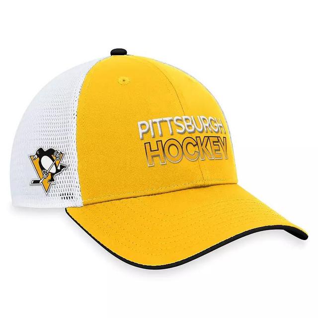 Mens Fanatics Branded Pittsburgh Penguins Authentic Pro Rink Trucker Adjustable Hat Product Image