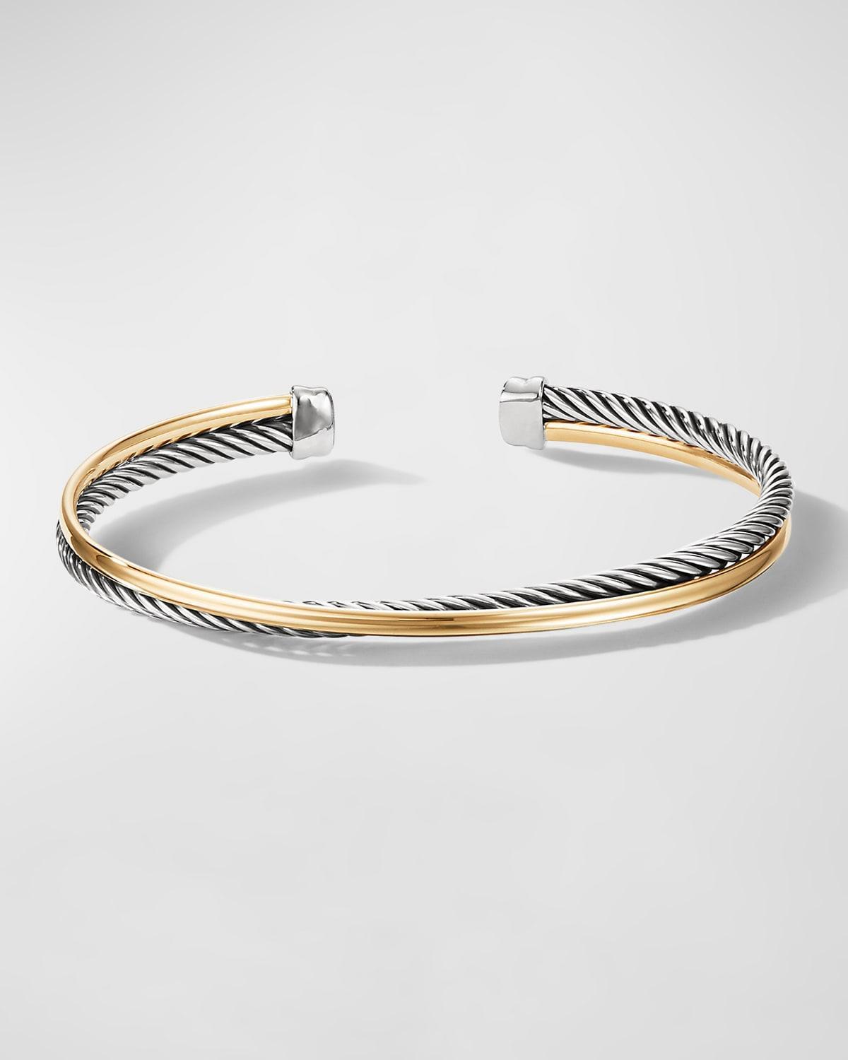 Womens Crossover Bracelet With 18K Yellow Gold Product Image