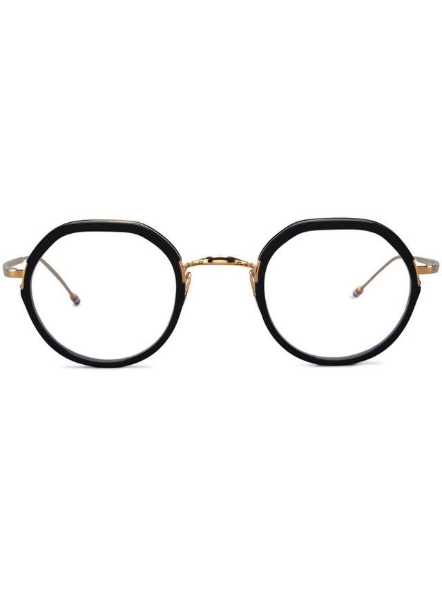 Round-frame Glasses In Black Product Image