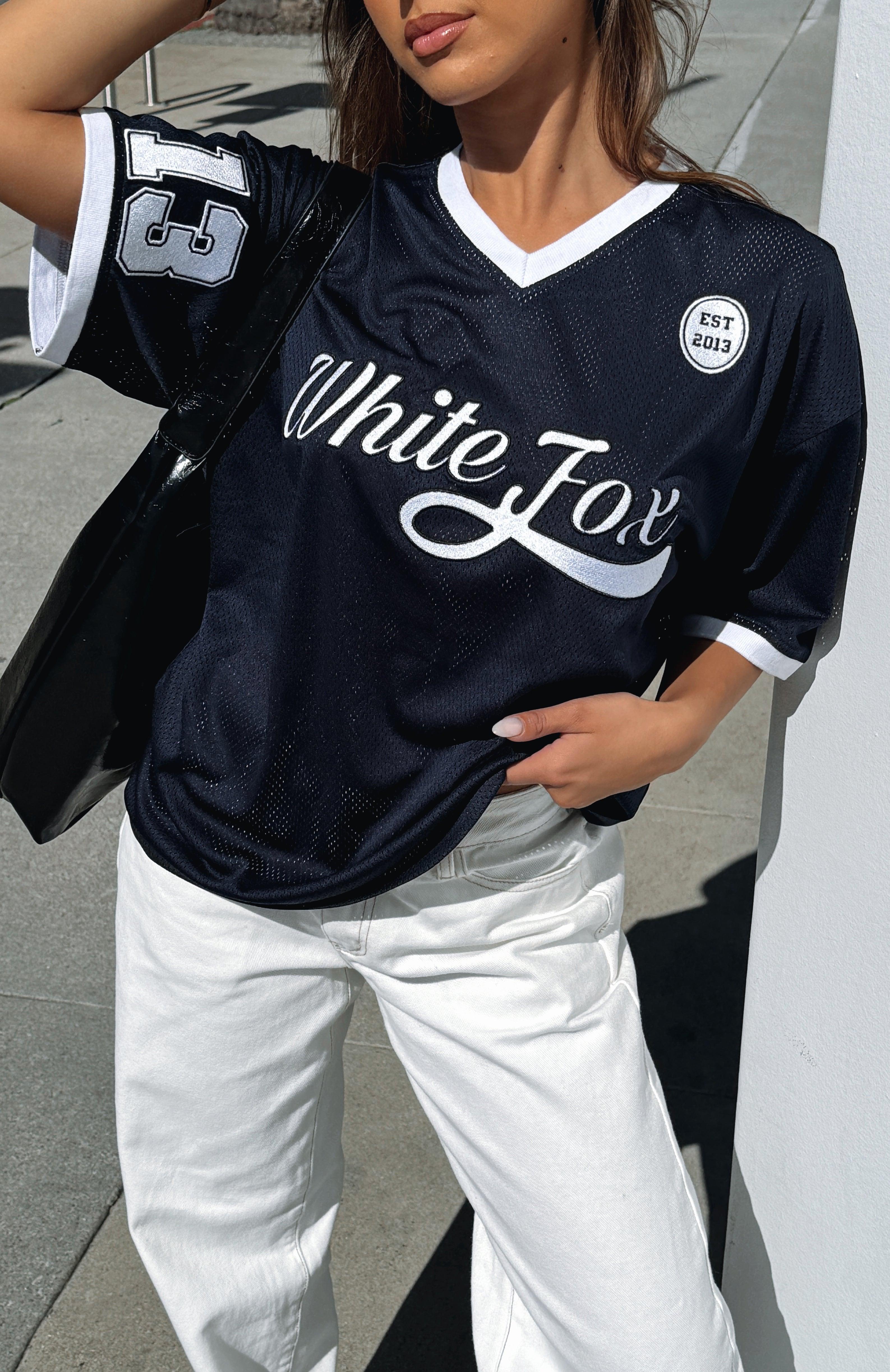 Hit A Home Run Oversized Jersey Navy Product Image