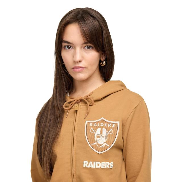 Pittsburgh Steelers Light Bronze Logo Select Women's Full-Zip Hoodie Female Product Image