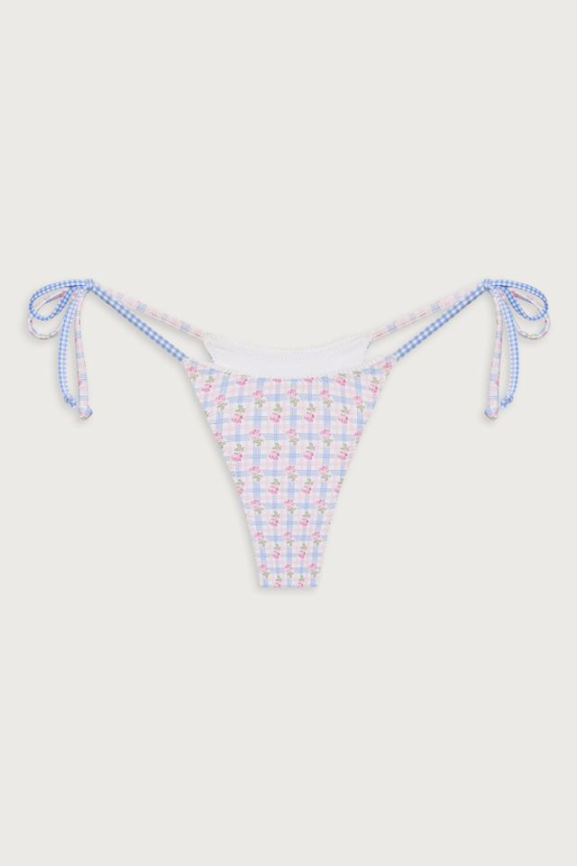 Divine Skimpy Floral Bikini Bottom - Rose Picnic Ruffle Product Image