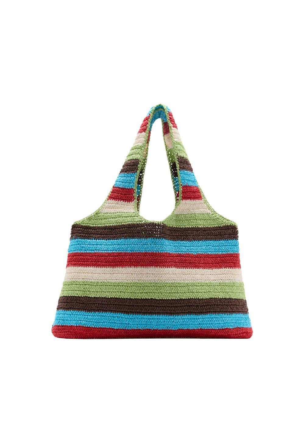 MANGO - Natural fiber shopper bag - One size - Women Product Image