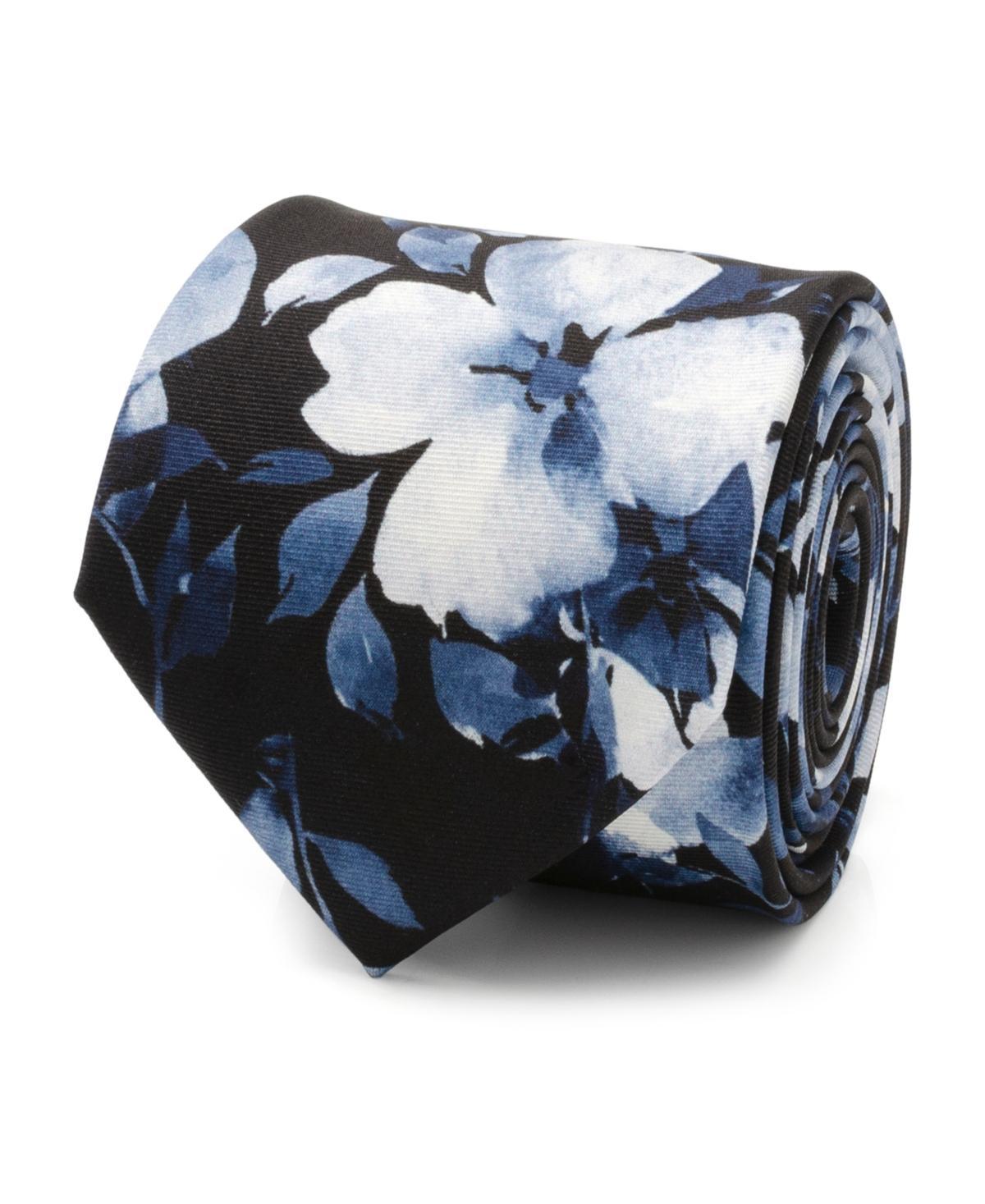 Cufflinks, Inc. Painted Floral Black Silk Tie Product Image