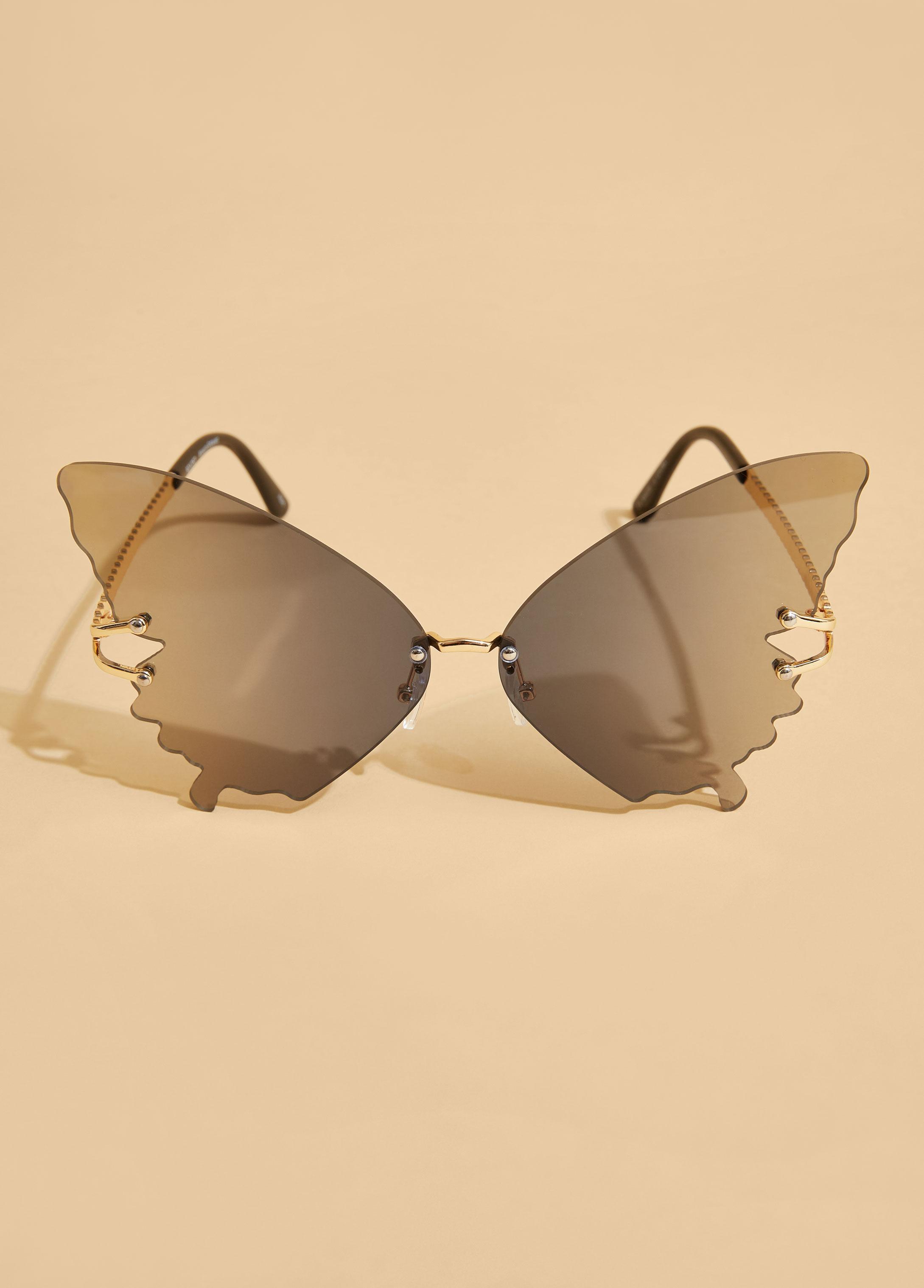 Butterfly Tinted Rimless Sunglasses Product Image