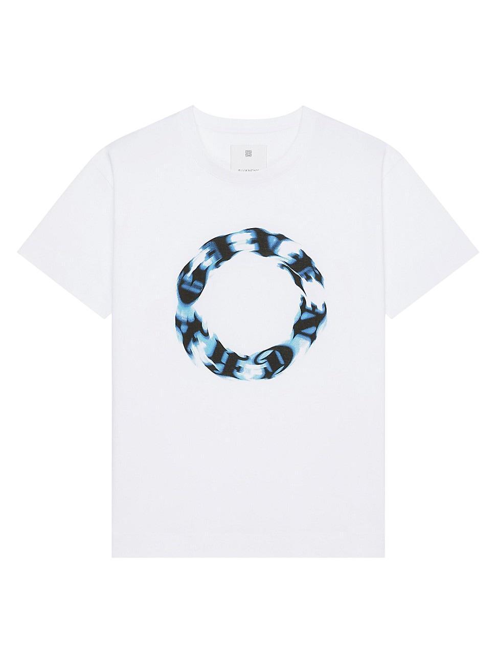 Mens Oversized T-Shirt In Cotton With Circle Print product image