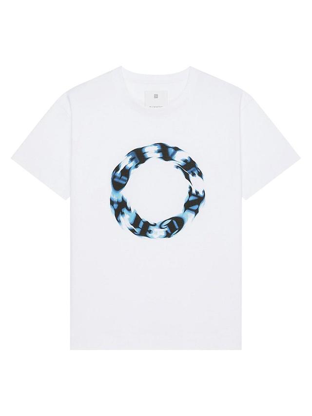 Mens Oversized T-Shirt In Cotton With Circle Print Product Image