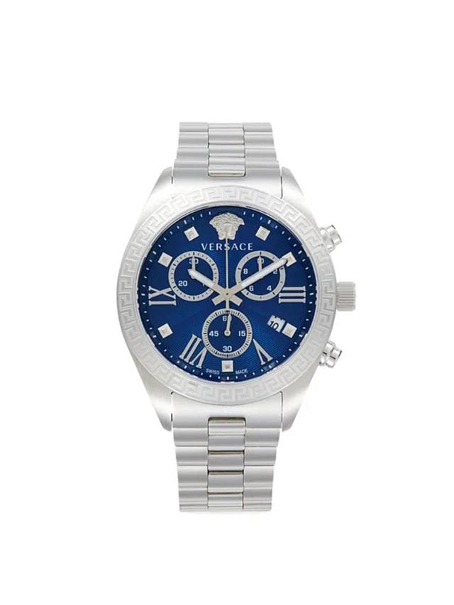 Men's 40mm Stainless Steel Bracelet Watch In Sapphire Product Image