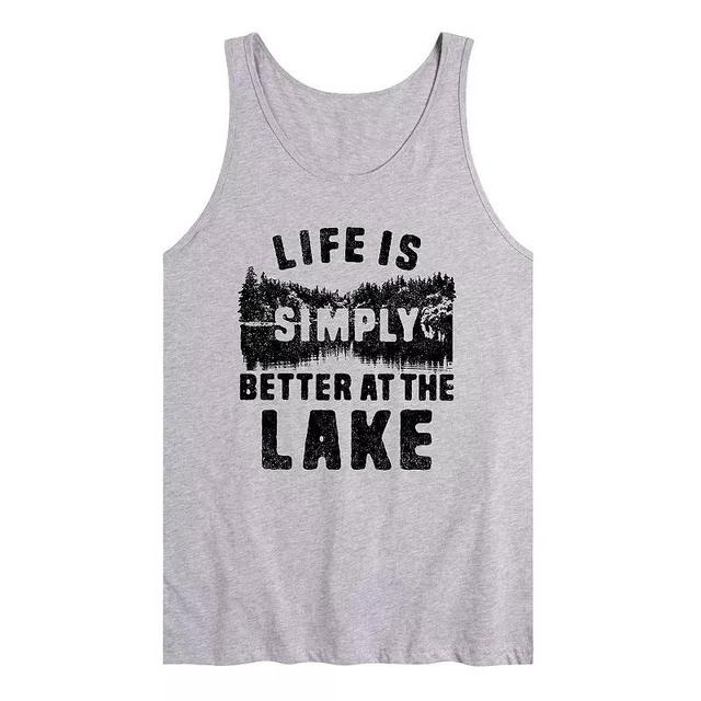 Mens Life is Simply Better at the Lake Graphic Tank Top Product Image