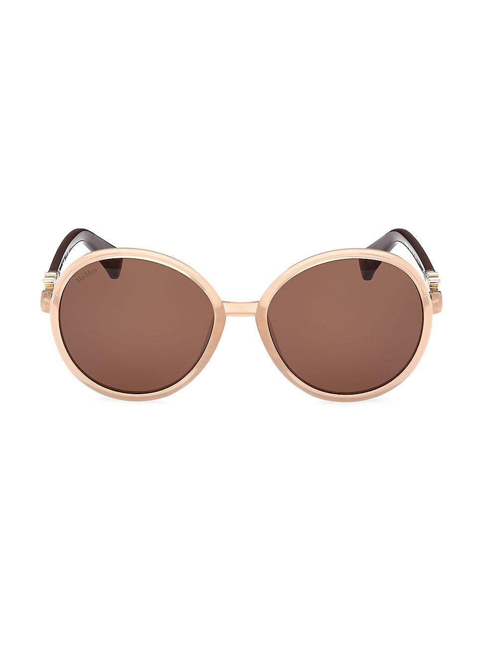 Max Mara 58mm Gradient Round Sunglasses Product Image