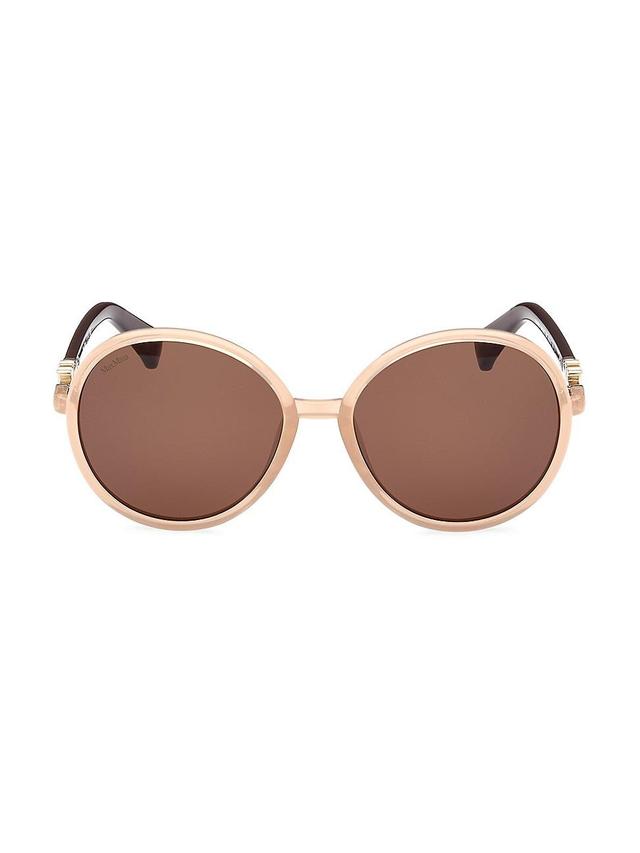 Max Mara 58mm Gradient Round Sunglasses Product Image