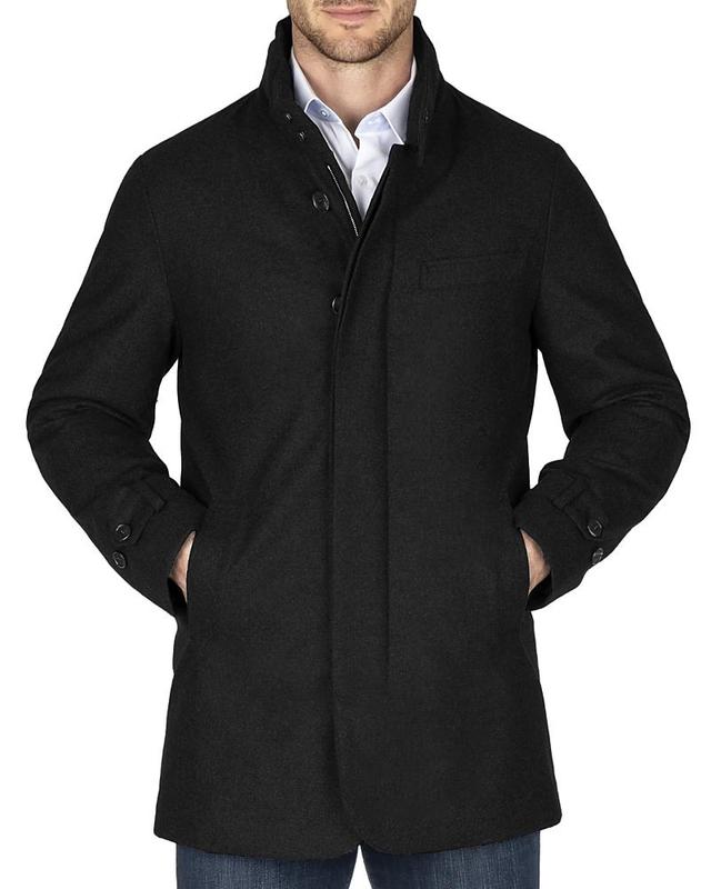 Norwegian Wool Stretch Down Filled Car Coat Product Image