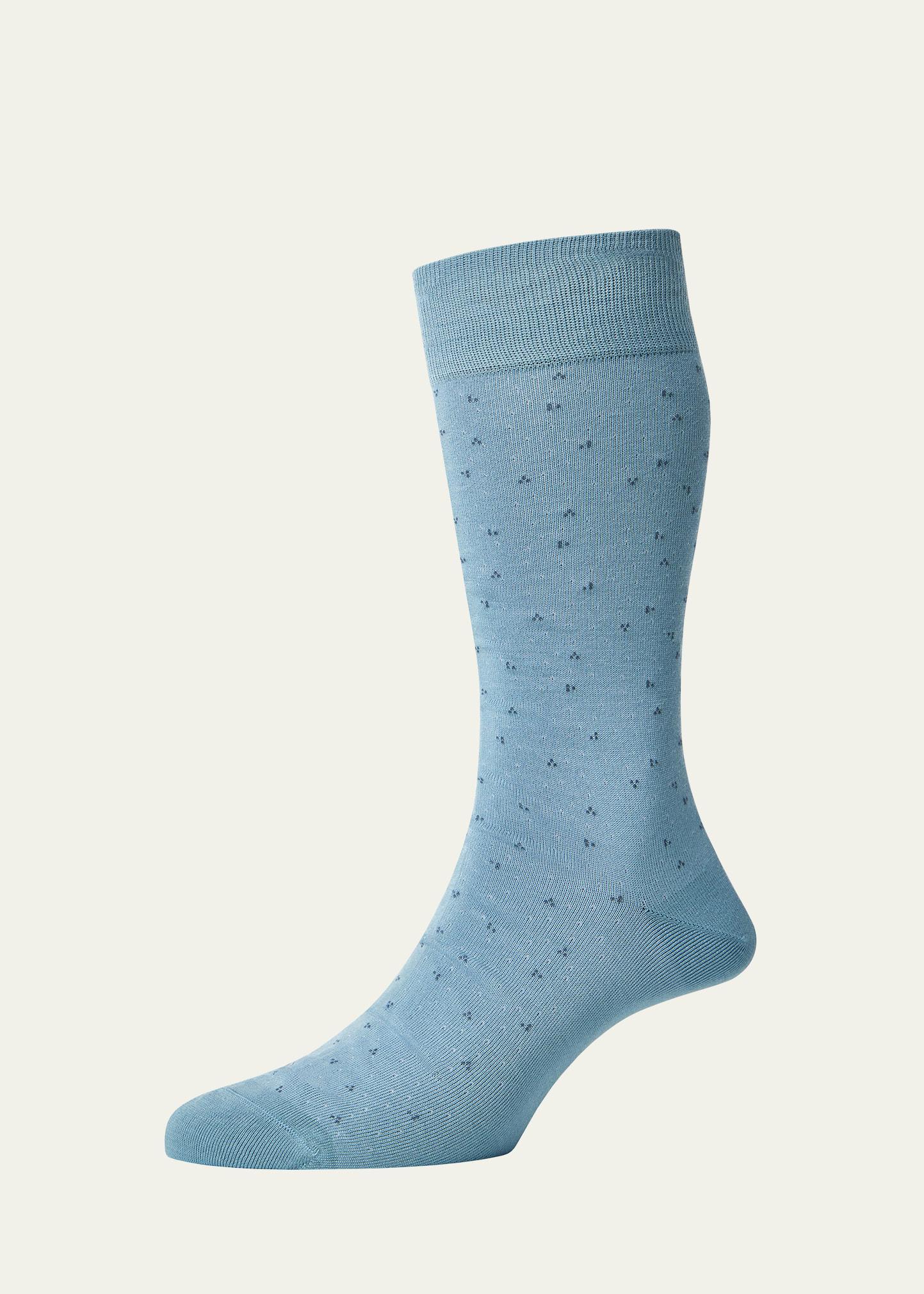 Mens Crompton Mini-Dot Crew Socks Product Image