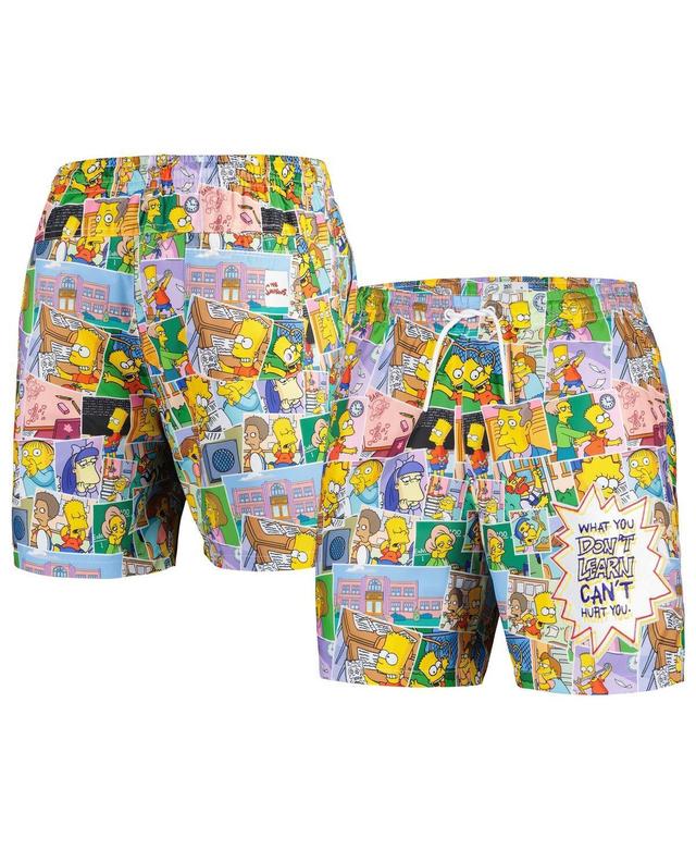 Mens Freeze Max Yellow The Simpsons Bart Classroom Shorts Product Image