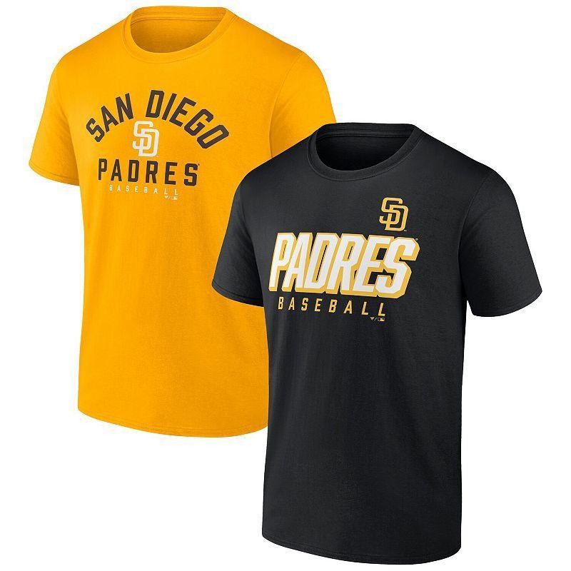 Mens Fanatics Branded /Gold San Diego Padres Player Pack T-Shirt Combo Set Product Image