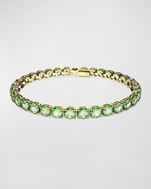 Womens Matrix Rhodium-Plated & Crystal Tennis Bracelet Product Image