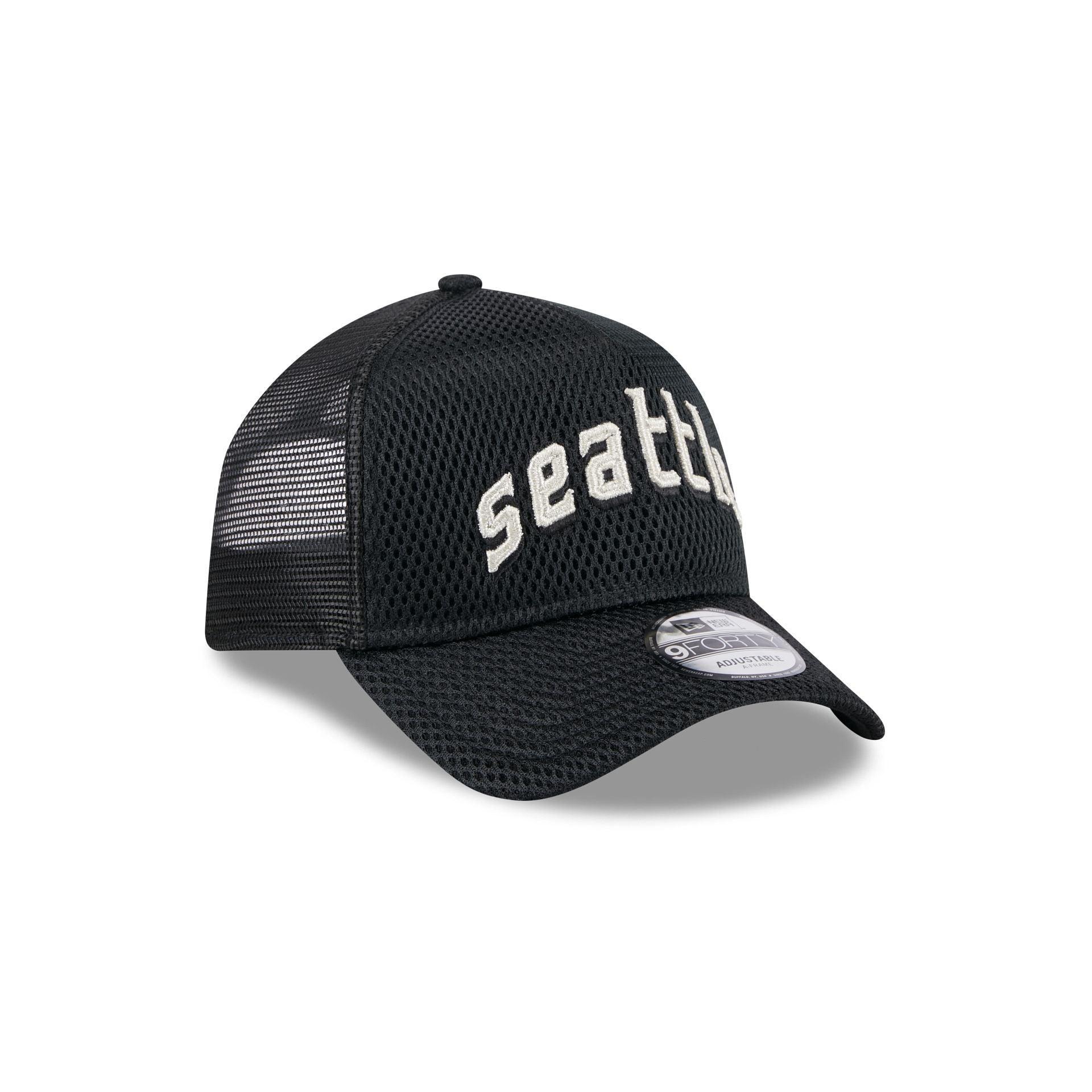 Seattle Mariners City Mesh 9FORTY A-Frame Trucker Hat Male Product Image