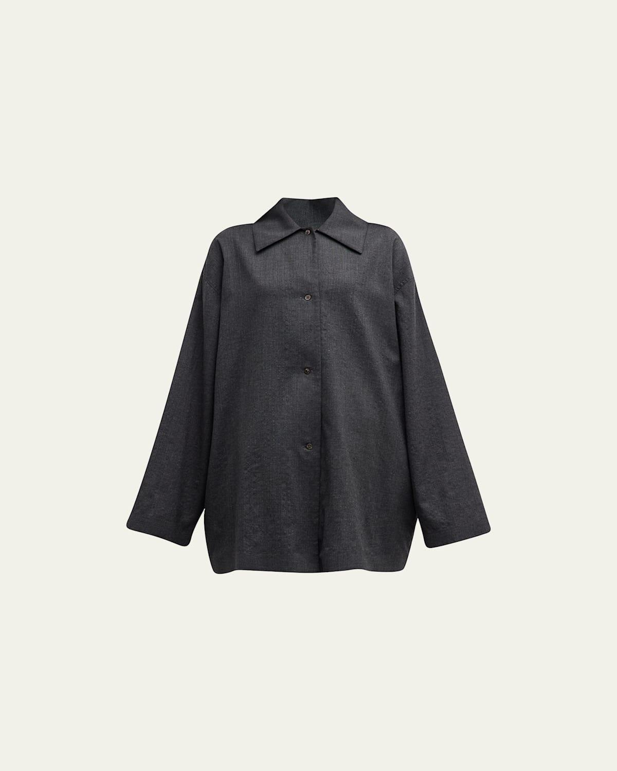 Rigel Oversized Poplin Shirt Product Image