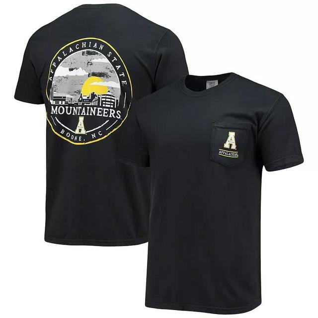 Mens Black Appalachian State Mountaineers Circle Campus Scene T-Shirt Product Image