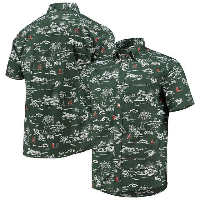 Mens Reyn Spooner Miami Hurricanes Classic Button-Down Shirt Product Image