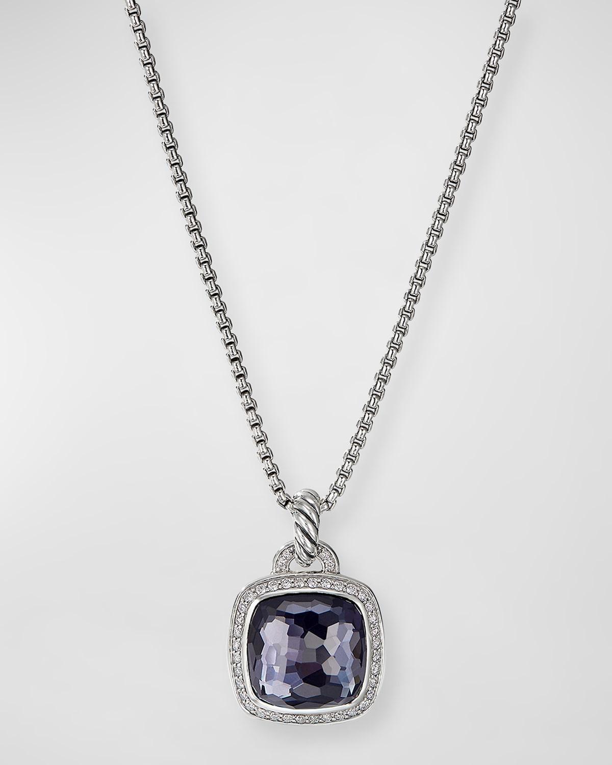 Albion Pendant with Diamonds in Silver, 18.8mm Product Image