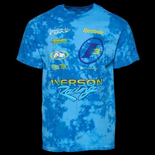 Reebok Mens Reebok Allen Iverson Bike Life T-Shirt - Mens Blue/Blue Product Image