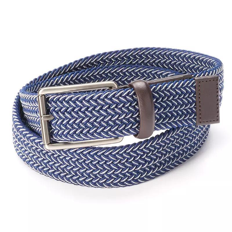 Mens Grand Slam Elastic Dress Golf Belt Blue Product Image