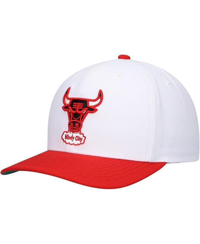 Mens Mitchell & Ness /Red Chicago Bulls Hardwood Classics Core 2-Tone 2.0 Pro Snapback Hat Product Image