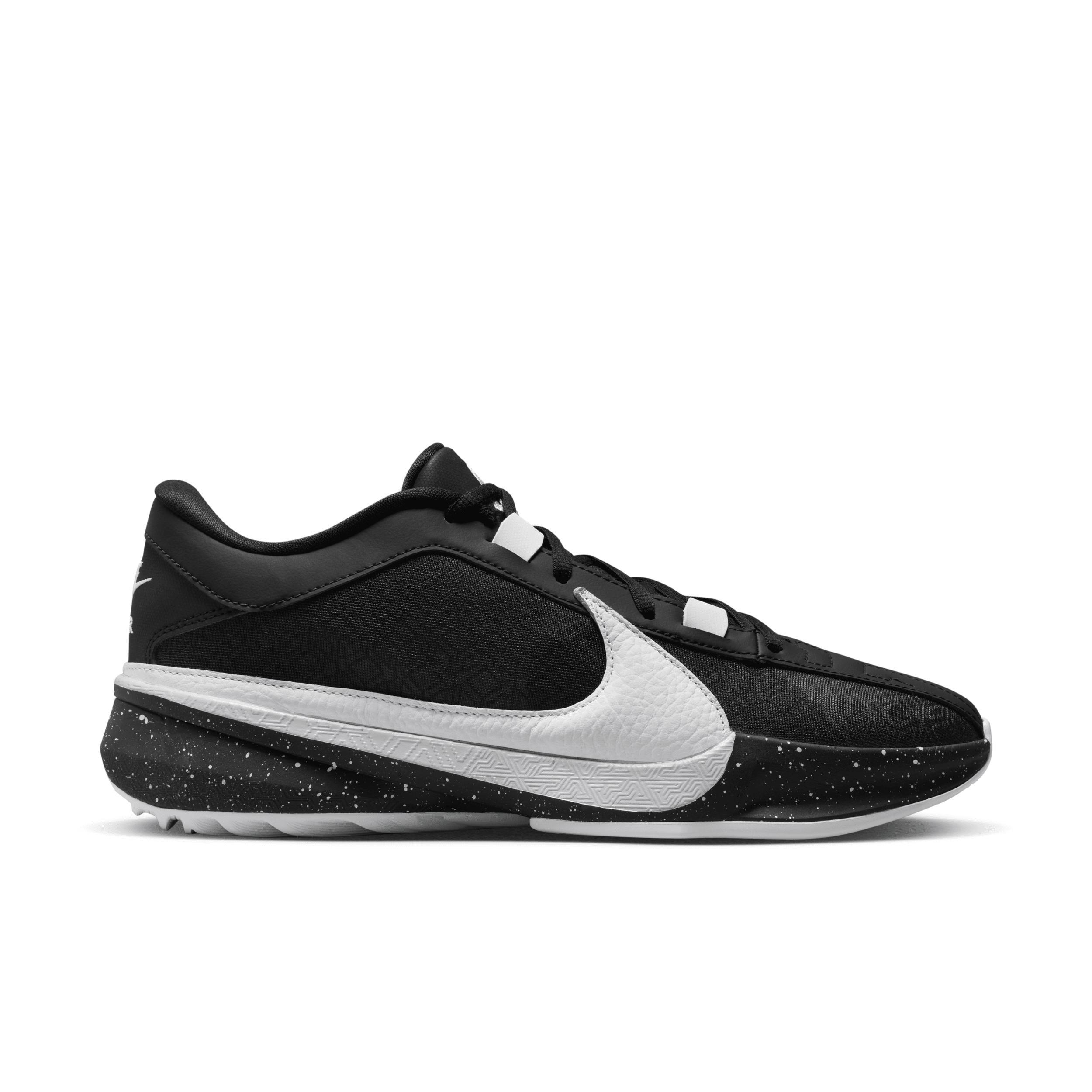 Nike Mens Nike Zoom Freak 5 - Mens Basketball Shoes Black/White/Grey Product Image