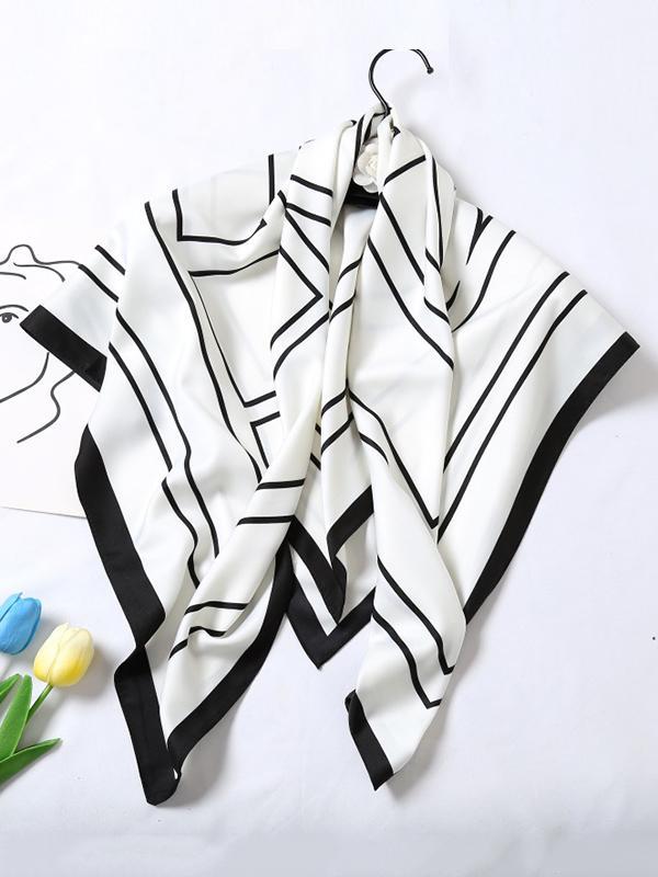 Contrast Color Striped Shawl&Scarf Product Image