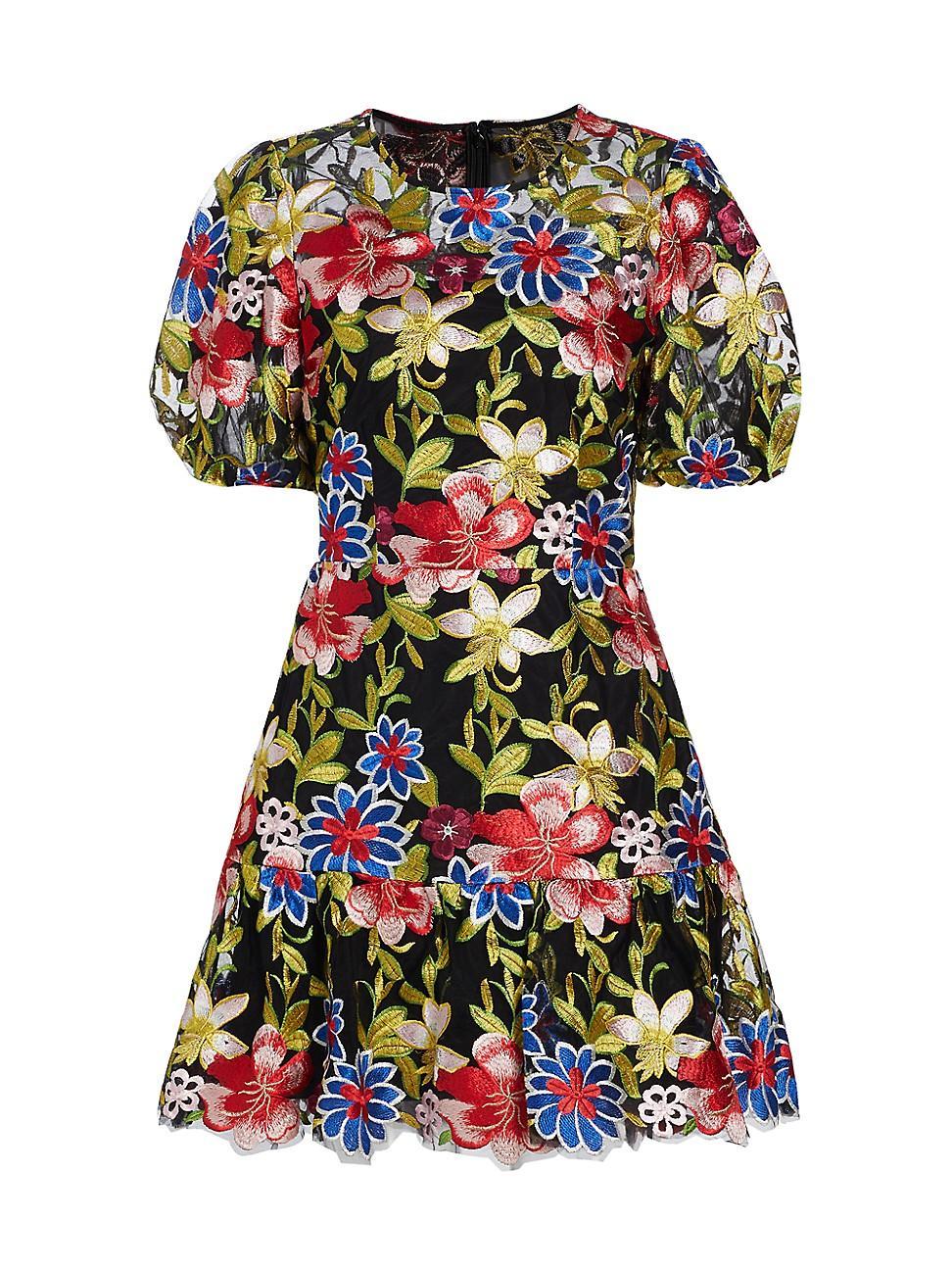 Womens Yasmin Floral Mesh Dress Product Image