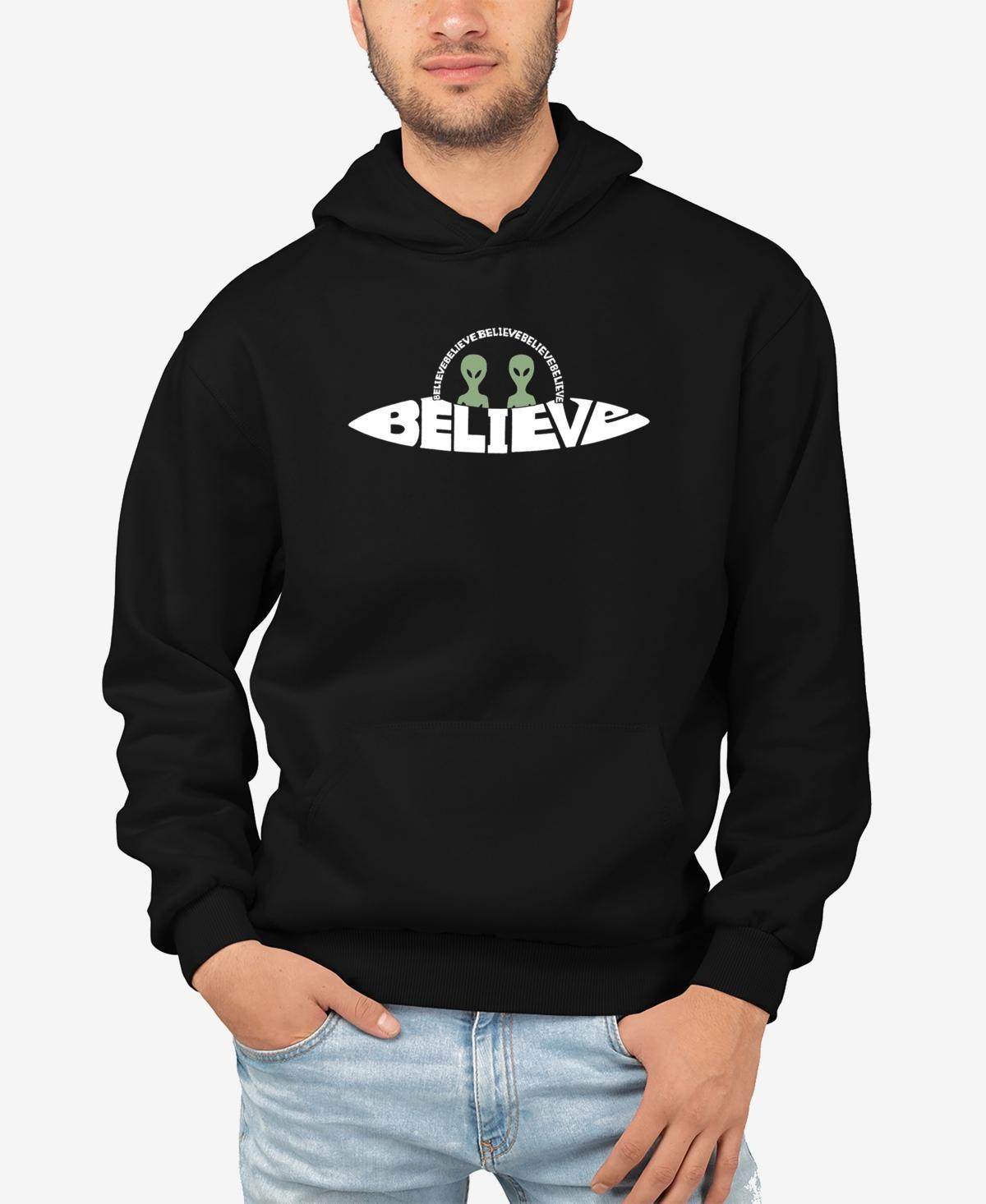 La Pop Art Mens Butterfly Word Art Hooded Sweatshirt Product Image