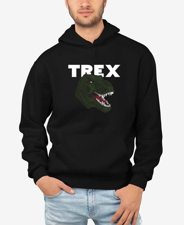 Mens Word Art T-Rex Head Hooded Sweatshirt Product Image