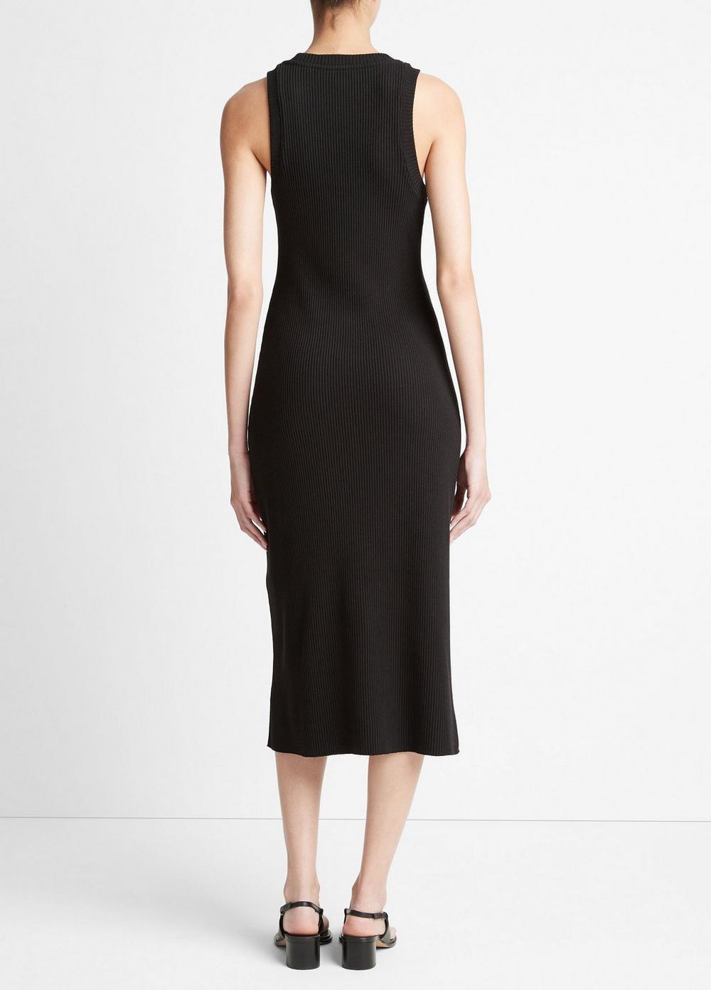 Ribbed High-Neck Tank Dress Product Image