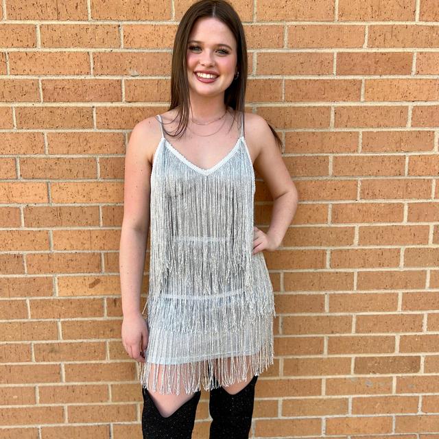 Fringe Tassel Backless Dress* Product Image