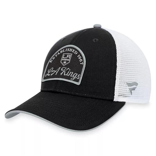 Mens Fanatics Branded Black/White Los Angeles Kings Fundamental Adjustable Hat Product Image