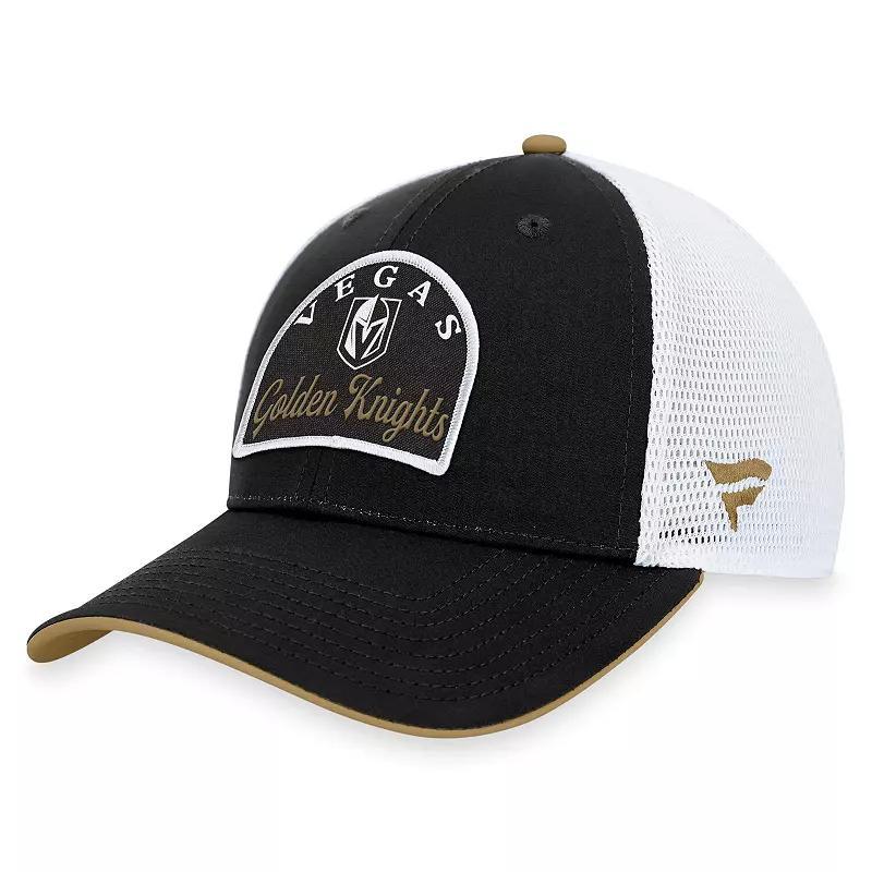 Mens Fanatics Branded Black/White Vegas Golden Knights Fundamental Adjustable Hat Product Image