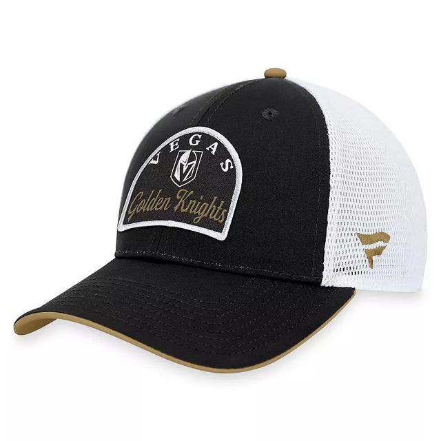 Mens Fanatics Branded Black/White Vegas Golden Knights Fundamental Adjustable Hat Product Image