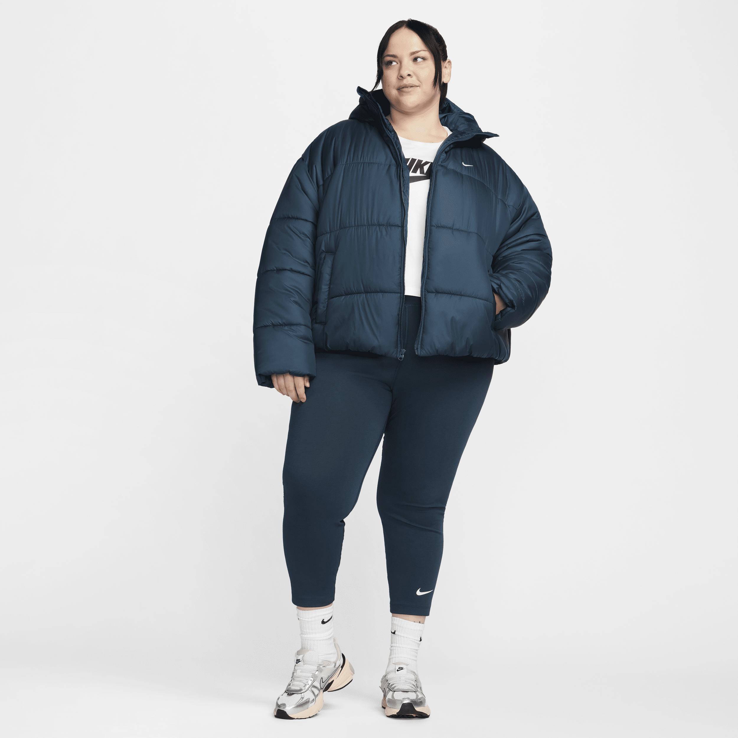 Women's Nike Sportswear Classic Puffer Therma-FIT Loose Hooded Jacket (Plus Size) Product Image