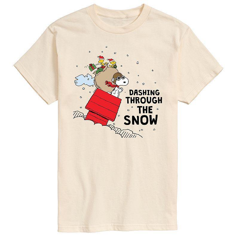 Mens Peanuts Dashing Through Snow Tee Product Image