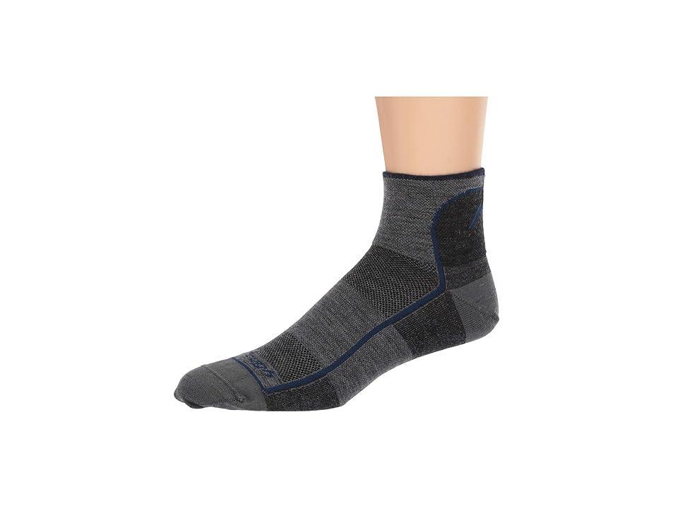 Darn Tough Vermont Merino Wool 1/4 Sock Mesh (Charcoal) Men's Quarter Length Socks Shoes Product Image