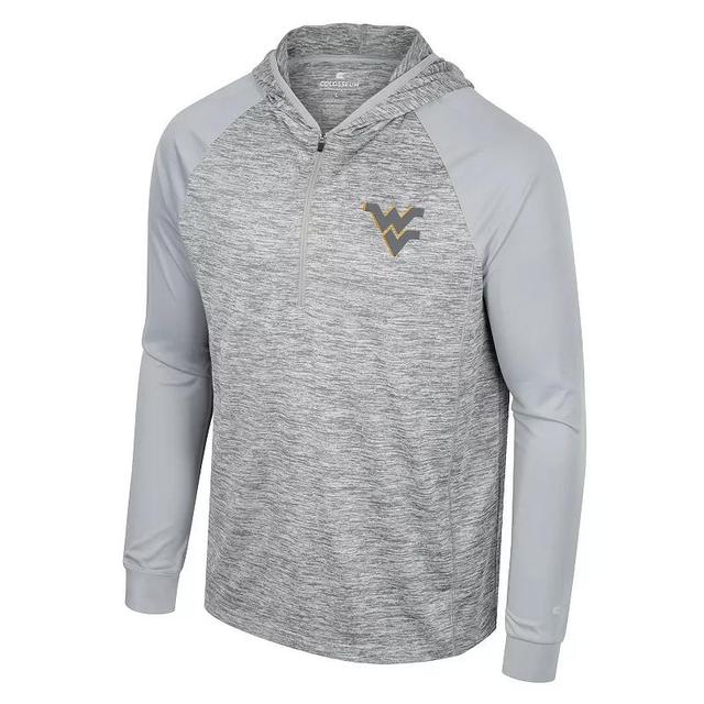 Mens West Virginia Mountaineers Cybernetic Quarter Zip Hooded Windshirt Product Image