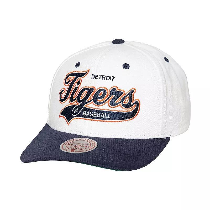 Mens Mitchell & Ness Detroit Tigers Cooperstown Collection Tail Sweep Pro Snapback Hat Product Image