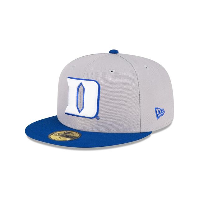 Duke Blue Devils Gray 59FIFTY Fitted Hat Male Product Image