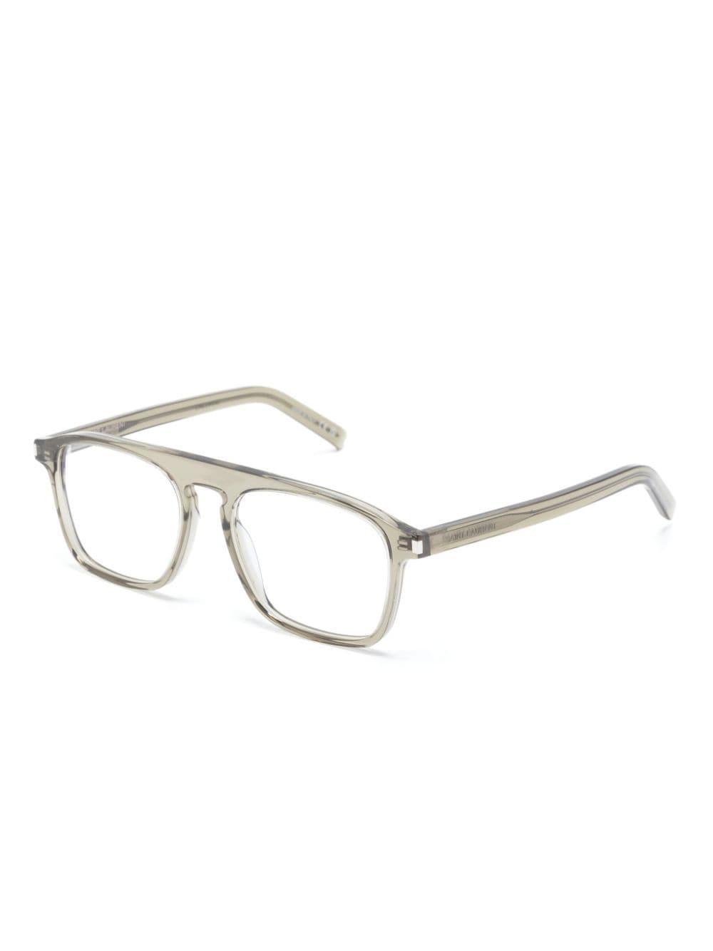 Square-frame Sunglasses In Brown Product Image