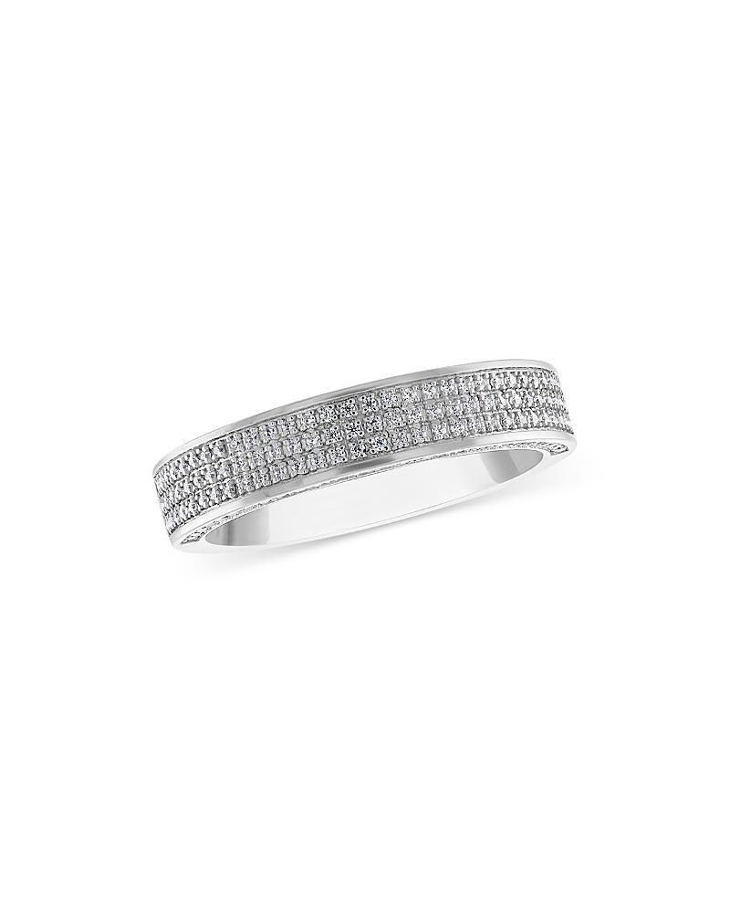 Bloomingdales Mens Diamond Band in 14K White Gold, 0.50 ct. t. w. Product Image