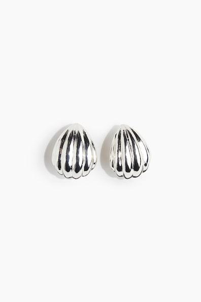 Fluted Hoop Earrings Product Image