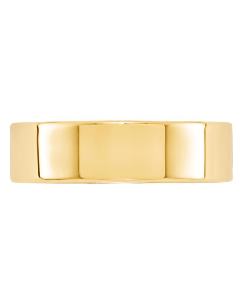 Bloomingdales Mens 6mm Lightweight Flat Band Ring in 14K Yellow Gold - 100% Exclusive Product Image